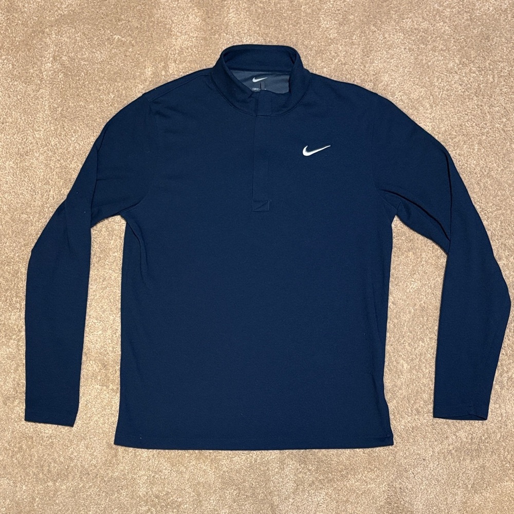 Nike Dark Blue Long Sleeve Quarter Zip